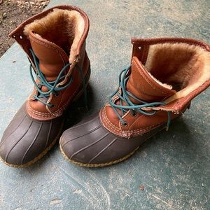 LL BEAN Shearling lined bean boot